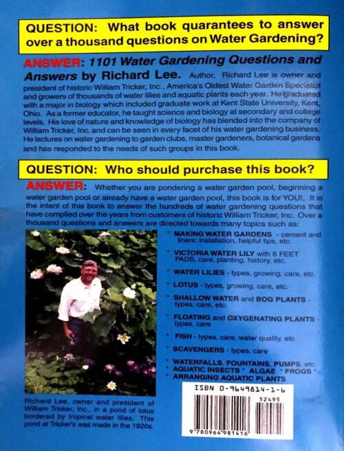 1101 Water Gardening Questions and Answers book by R F Lee