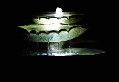 Cascading Leaf Cast Stone Fountain