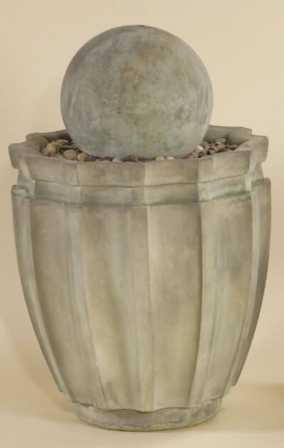 Dodici Ball Fountain. Giannini Cast Stone Garden Ornaments, Cast Stone Garden Decor