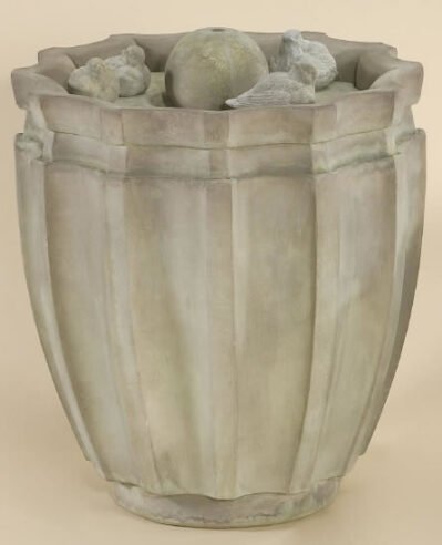 Dodici Bird Fountain. Giannini Cast Stone Garden Ornaments, Cast Stone Garden Decor