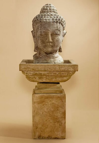 Meditating Buddha Zen Garden Water Feature