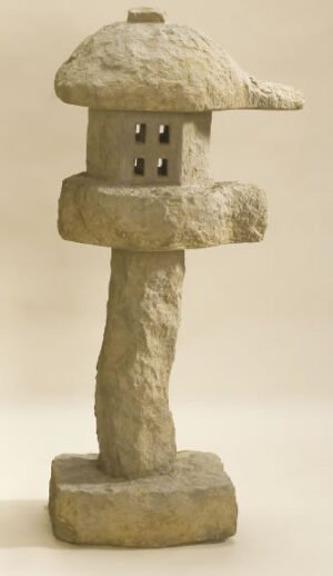 Rock Lantern, cast stone. Giannini Garden Ornaments.