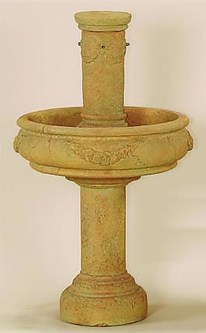 Tall Rosa Column Fountain