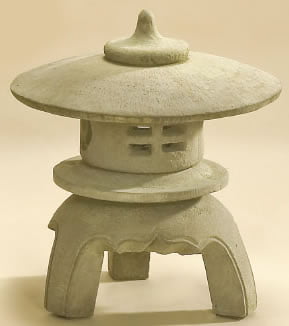 Round Lantern Short, cast stone. Giannini Garden Ornaments.
