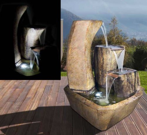 Curving Vessels Fountain, 2 pc.