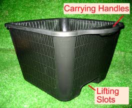 Large Square Lattice Plant Crate