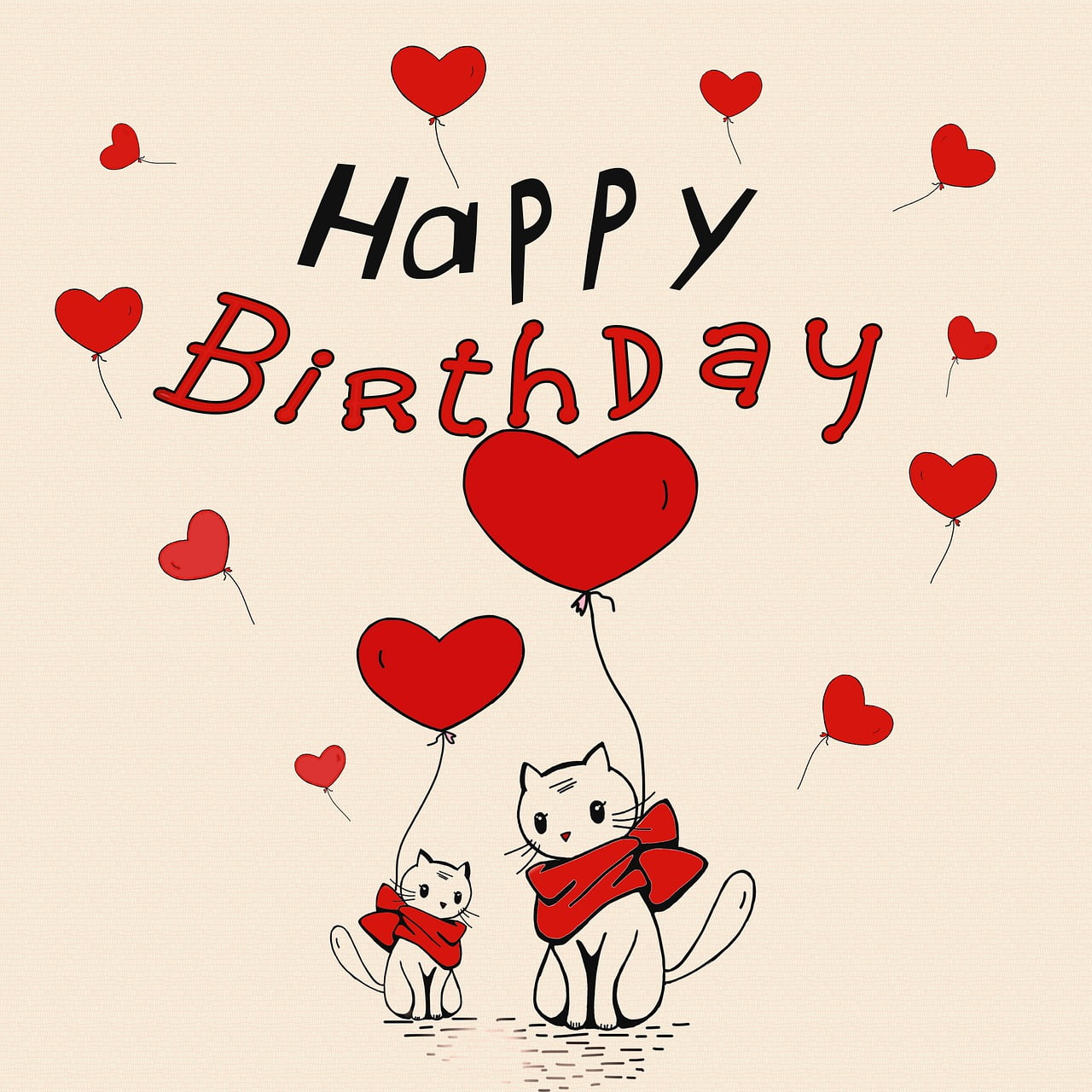Cat Birthday Gift Card