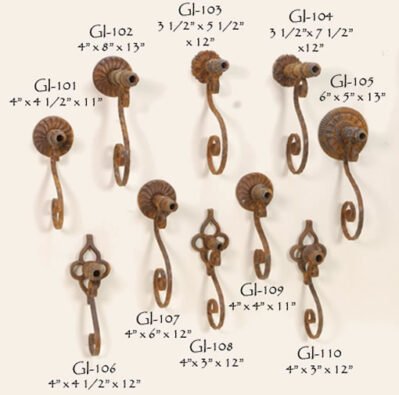 Small Rustic Iron Spouts