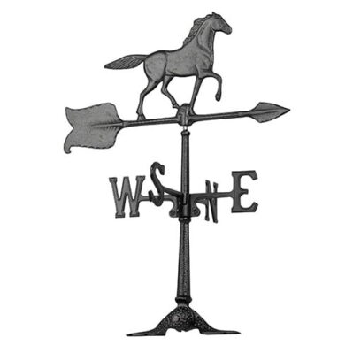 24" Horse accent weathervane black Whitehall 00070