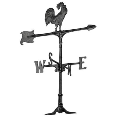 30" Rooster Weathervane black Whitehall 00071