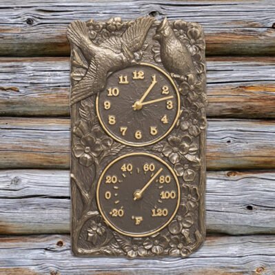 Cardinal Indoor-Outdoor Wall Clock & Thermometer