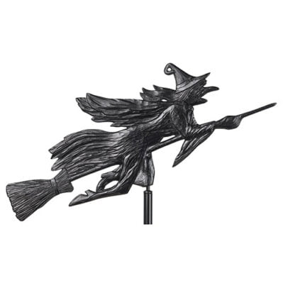 Witch weathervane ornament.