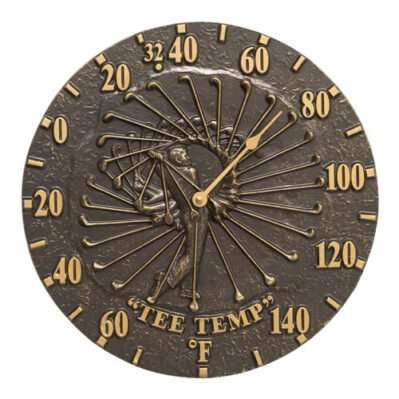 Golfer 12 indoor-outdoor wall thermometer Whitehall SKU 01673